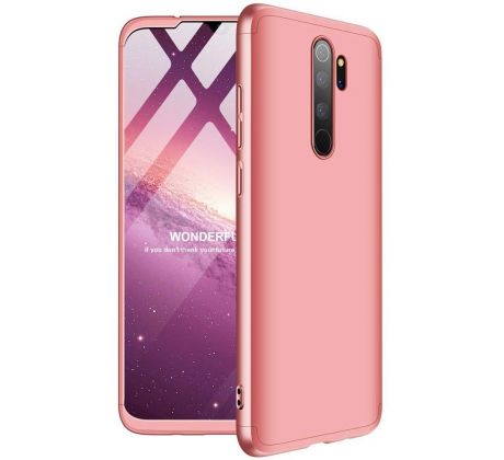 360°TPU Ochranný kryt pre XIAOMI REDMI NOTE 8 PRO - ružové