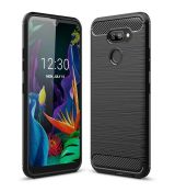 Púzdro CARBON CASE pre LG K40s - čierne