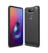 Púzdro CARBON CASE pre ASUS ZENFONE 6 (ZS630KL) - čierne