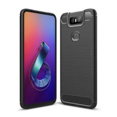 Púzdro CARBON CASE pre ASUS ZENFONE 6 (ZS630KL) - čierne