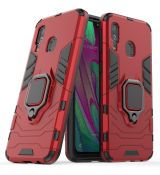 Púzdro ARMOR RING CASE  pre SAMSUNG GALAXY A40 (A405F) - červené