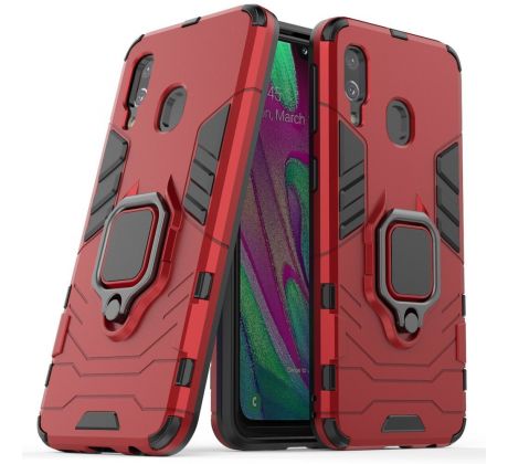 Púzdro ARMOR RING CASE  pre SAMSUNG GALAXY A40 (A405F) - červené