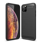 Púzdro CARBON CASE pre APPLE IPHONE 11 (6,1") - čierne