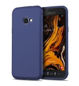 Púzdro TWILL TEXTURE pre SAMSUNG GALAXY XCOVER 4 (G390F)/XCOVER 4s (G398F) - modré