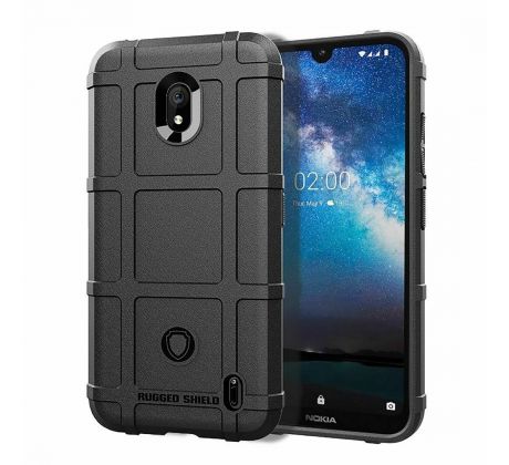 Púzdro (Zadný kryt) RUGGED SHIELD pre NOKIA 2.2 - čierne