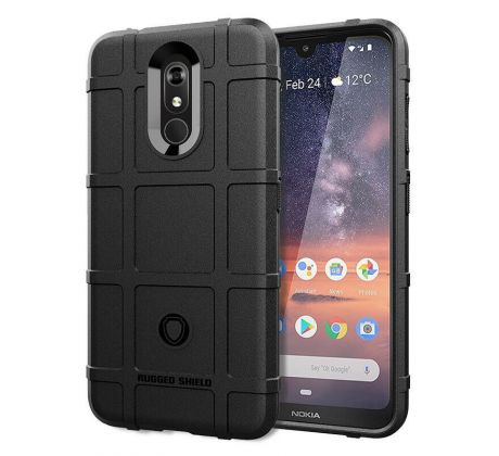 Púzdro (Zadný kryt) RUGGED SHIELD pre NOKIA 3.2 - čierne