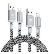 Kábel DUX DUCIS LIGHTNING sa 1M+2M - čierny nylon