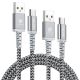 Kábel DUX DUCIS USB TYP -C 1M+2M - čierny nylon