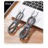 Kábel DUX DUCIS USB TYP -C 1M+2M - čierny nylon