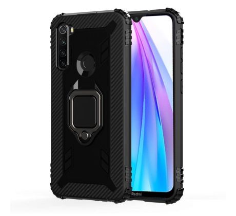 Púzdro ARMOR RING SHOCKPROOF pre XIAOMI REDMI NOTE 8T - čierne