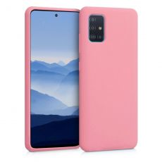 Púzdro SILIKÓNOVÉ BACK GEL MATT pre SAMSUNG GALAXY A71 (A715F) - ružové