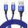 Kábel BASEUS RAPID SERIES 2in1 MICRO USB + LIGHTNING 3A 1,2m - modrý