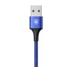 Kábel BASEUS RAPID SERIES 2in1 MICRO USB + LIGHTNING 3A 1,2m - modrý