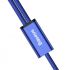 Kábel BASEUS RAPID SERIES 2in1 MICRO USB + LIGHTNING 3A 1,2m - modrý
