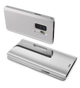 Knižkové púzdro CLEAR VIEW COVER pre SAMSUNG GALAXY S20 ULTRA - strieborné