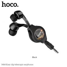 Teleskopické slúchadlá HOCO M68 - čierne