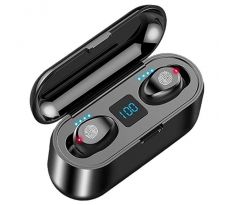 Bluetooth sluchadlá BT v 5.0 F9 TWS HF Wireless headset + Kabel Micro USB čierne
