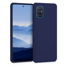 Púzdro SILIKÓNOVÉ BACK GEL MATT pre SAMSUNG GALAXY A51 (A515F) - modré