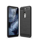 Púzdro CARBON LUX pre NOKIA 5.1 PLUS (X5 2018) - čierne