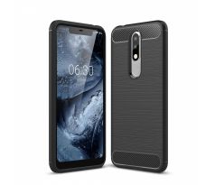 Púzdro CARBON LUX pre NOKIA 5.1 PLUS (X5 2018) - čierne