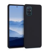 Púzdro SILIKÓNOVÉ BACK GEL MATT pre SAMSUNG GALAXY A71 (A715F) - čierne