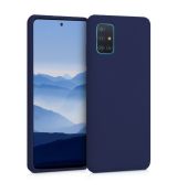 Púzdro SILIKÓNOVÉ BACK GEL MATT pre SAMSUNG GALAXY A71 (A715F) - modré