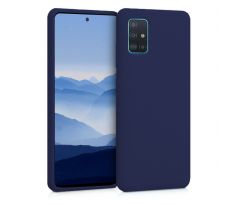 Púzdro SILIKÓNOVÉ BACK GEL MATT pre SAMSUNG GALAXY A71 (A715F) - modré