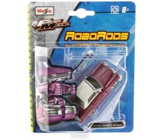 Maisto ROBORODS (transformer) CADILLAC 63 COUPE DEVILLE - fialové