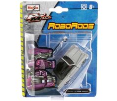 Maisto ROBORODS (transformer) CADILLAC 63 COUPE DEVILLE - strieborné