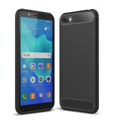Púzdro CARBON CASE pre HUAWEI Y5 (2018)/HONOR 7S - čierne