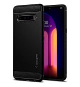 Púzdro SPIGEN RUGGED ARMOR™ pre LG V60 THINQ - čierne