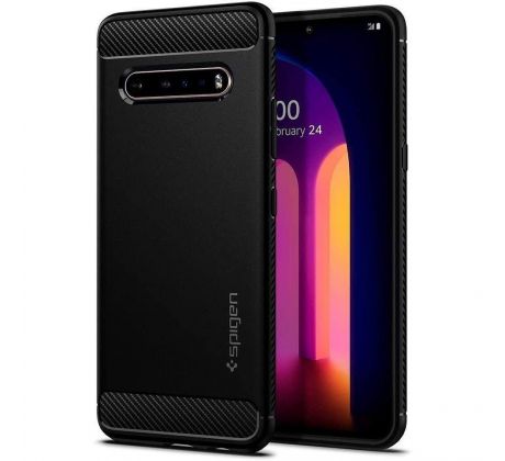 Púzdro SPIGEN RUGGED ARMOR™ pre LG V60 THINQ - čierne