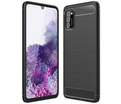 Púzdro CARBON CASE pre SAMSUNG GALAXY A41 - čierne