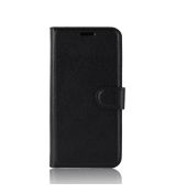 Púzdro knižkové diárové WALLET LEATHER pre ALCATEL 1S (2019) - čierne