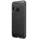 Púzdro CARBON CASE pre HUAWEI P40 LITE E - čierne