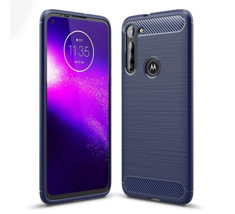 Púzdro CARBON CASE pre MOTOROLA MOTO G8 POWER - modré