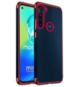 Púzdro ELEGANCE TPU CASE pre MOTOROLA MOTO G8 POWER - červené