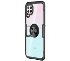 Púzdro CARBON RING CASE pre HUAWEI P40 LITE - čierne