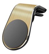 Magnetický držiak do auta s uchytením do ventilačnej mriežky - zlatý