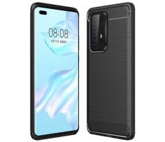 Púzdro CARBON CASE pre HUAWEI P40 PRO - čierne