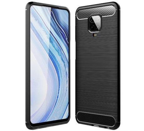 Púzdro CARBON CASE pre XIAOMI REDMI NOTE 9S - čierne