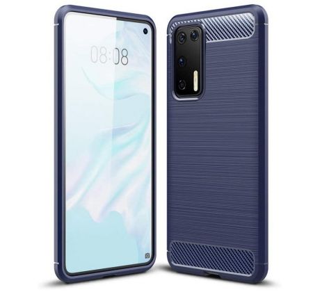 Púzdro CARBON CASE pre HUAWEI P40 PRO - modré