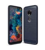 Púzdro CARBON LUX CASE pre MOTOROLA MOTO G7 PLAY - modré