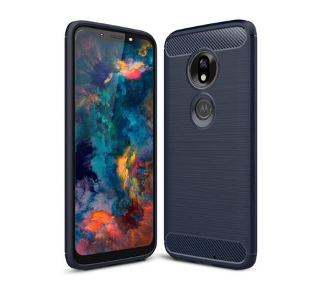 Púzdro CARBON LUX CASE pre MOTOROLA MOTO G7 PLAY - modré