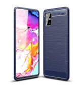 Púzdro CARBON CASE pre SAMSUNG GALAXY A71 (A715F) - modré
