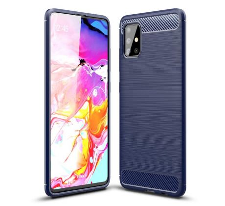 Púzdro CARBON CASE pre SAMSUNG GALAXY A71 (A715F) - modré