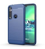 Púzdro CARBON CASE pre MOTOROLA MOTO G8 PLUS - modré