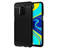 Púzdro CARBON CASE pre XIAOMI REDMI NOTE 9 - čierne