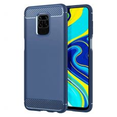 Púzdro CARBON CASE pre XIAOMI REDMI NOTE 9 - modré
