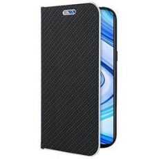 Púzdro knižkové LUNA BOOK CARBON  pre XIAOMI REDMI NOTE 9S - čierne